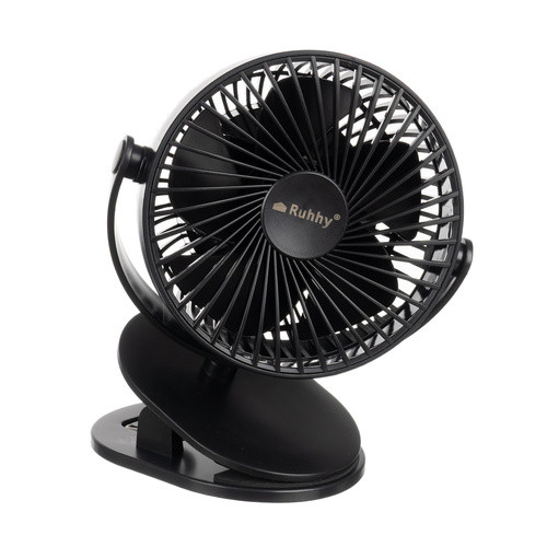 Ventilator de podea, Wireless, 1200 mAh, 3 trepte, reglabil la 360 grade, silentios, negru - imagine 7