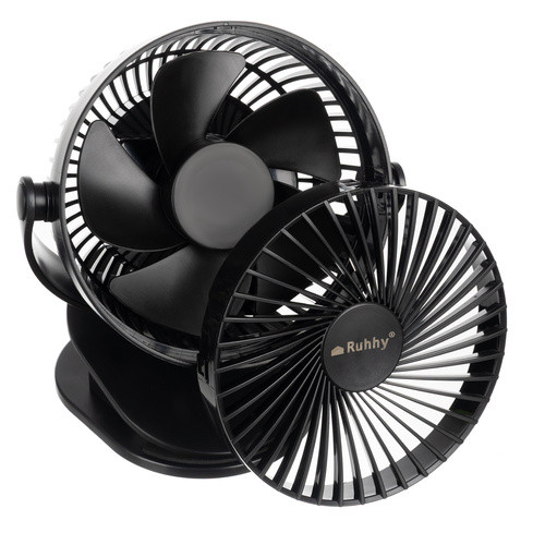 Ventilator de podea, Wireless, 1200 mAh, 3 trepte, reglabil la 360 grade, silentios, negru - imagine 8