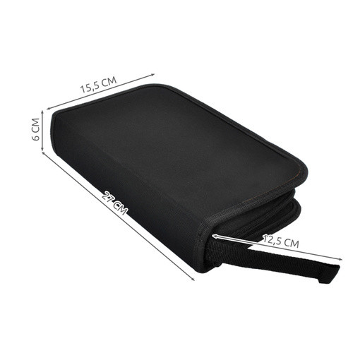 Kit tester cabluri, 145 piese, instrumente de retea, dezizolator sertizat, husa cu fermoar - imagine 11