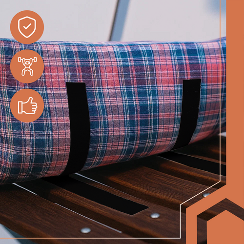 Banda autoadeziva cu velcro, universala, 2.5 x 500 cm, nailon, poliester - imagine 9