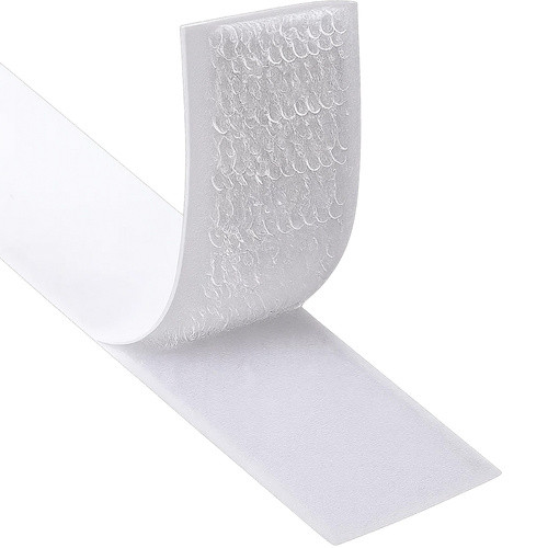 Banda autoadeziva cu scai, universala, latime 2.5 cm, lungime 500 cm, poliester, alb - imagine 8