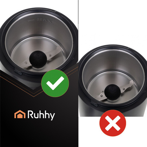 Rasnita electrica de cafea, 2 lame, capac transparent, 150W, cablu alimentare 75 cm, negru - imagine 8