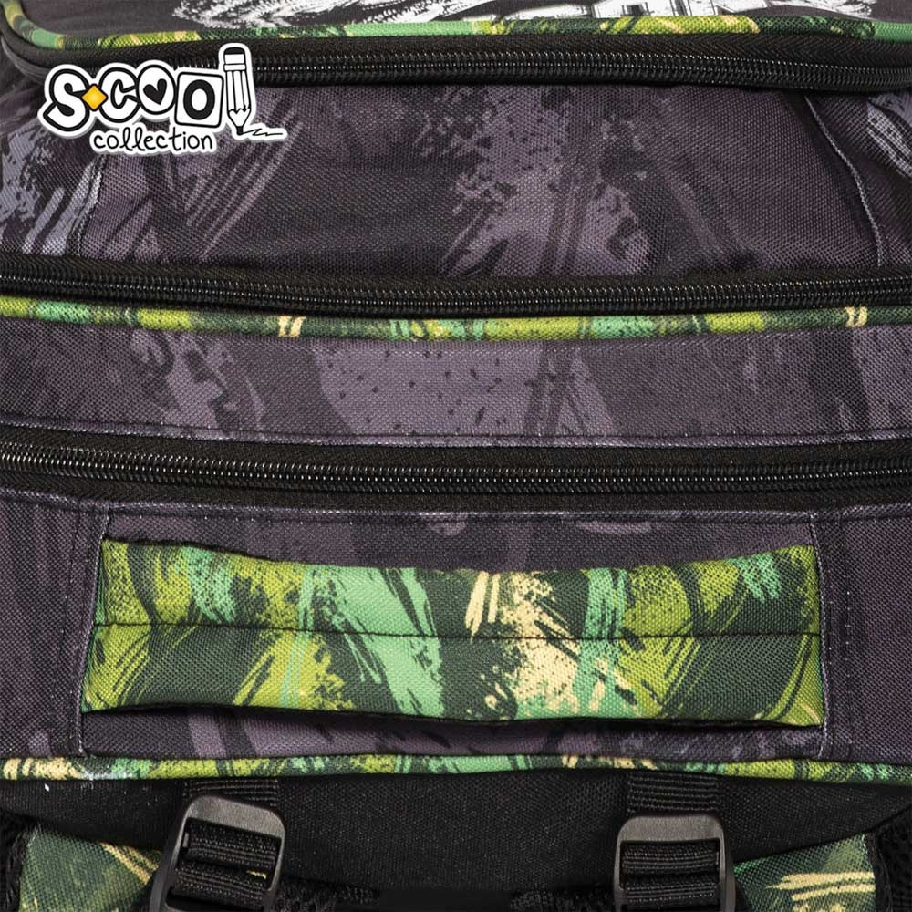 Ghiozdan anatomic DINO, bretele intarite, maner, 3 compartimente, 38x39x19.5 cm - imagine 7