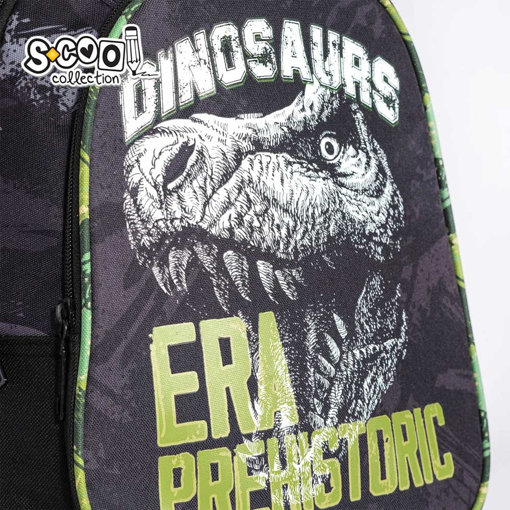 Ghiozdan anatomic DINO, bretele intarite, maner, 3 compartimente, 38x39x19.5 cm - imagine 8