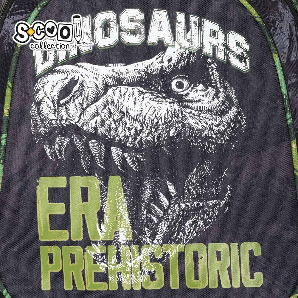 Ghiozdan anatomic DINO, bretele intarite, maner, 3 compartimente, 38x39x19.5 cm - imagine 9