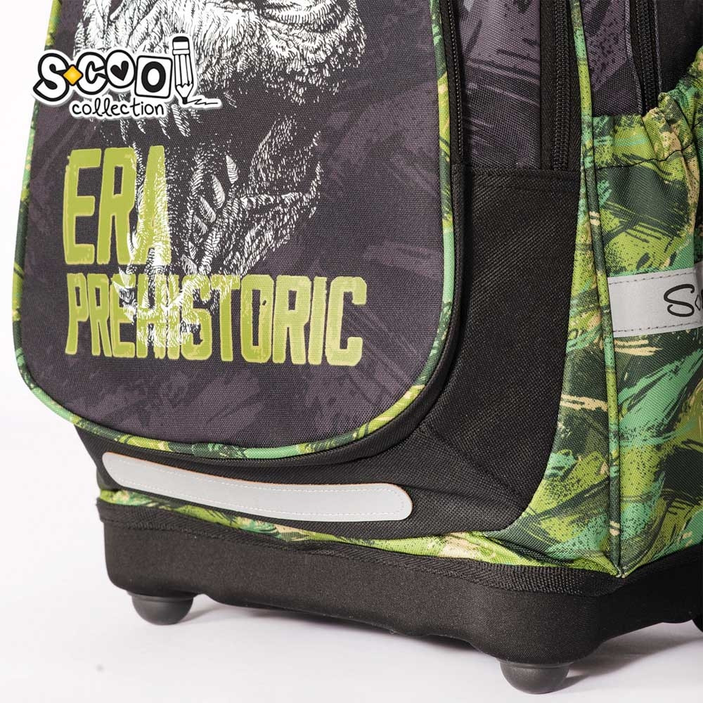 Ghiozdan anatomic DINO, bretele intarite, maner, 3 compartimente, 38x39x19.5 cm - imagine 11