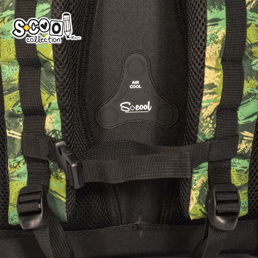 Ghiozdan anatomic DINO, bretele intarite, maner, 3 compartimente, 38x39x19.5 cm - imagine 14