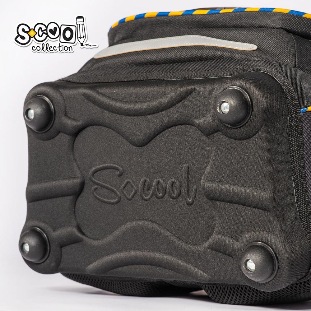 Ghiozdan baieti, POWER, buzunar frontal, compartiment spatios, spate buretat, PVC, poliester, 39 cm - imagine 6