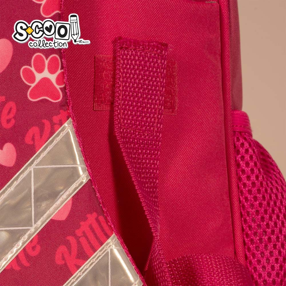 Ghiozdan troller CUTE KITTY, 3 compartimente cu fermoar, 2 roti, 38x29x14 cm - imagine 10