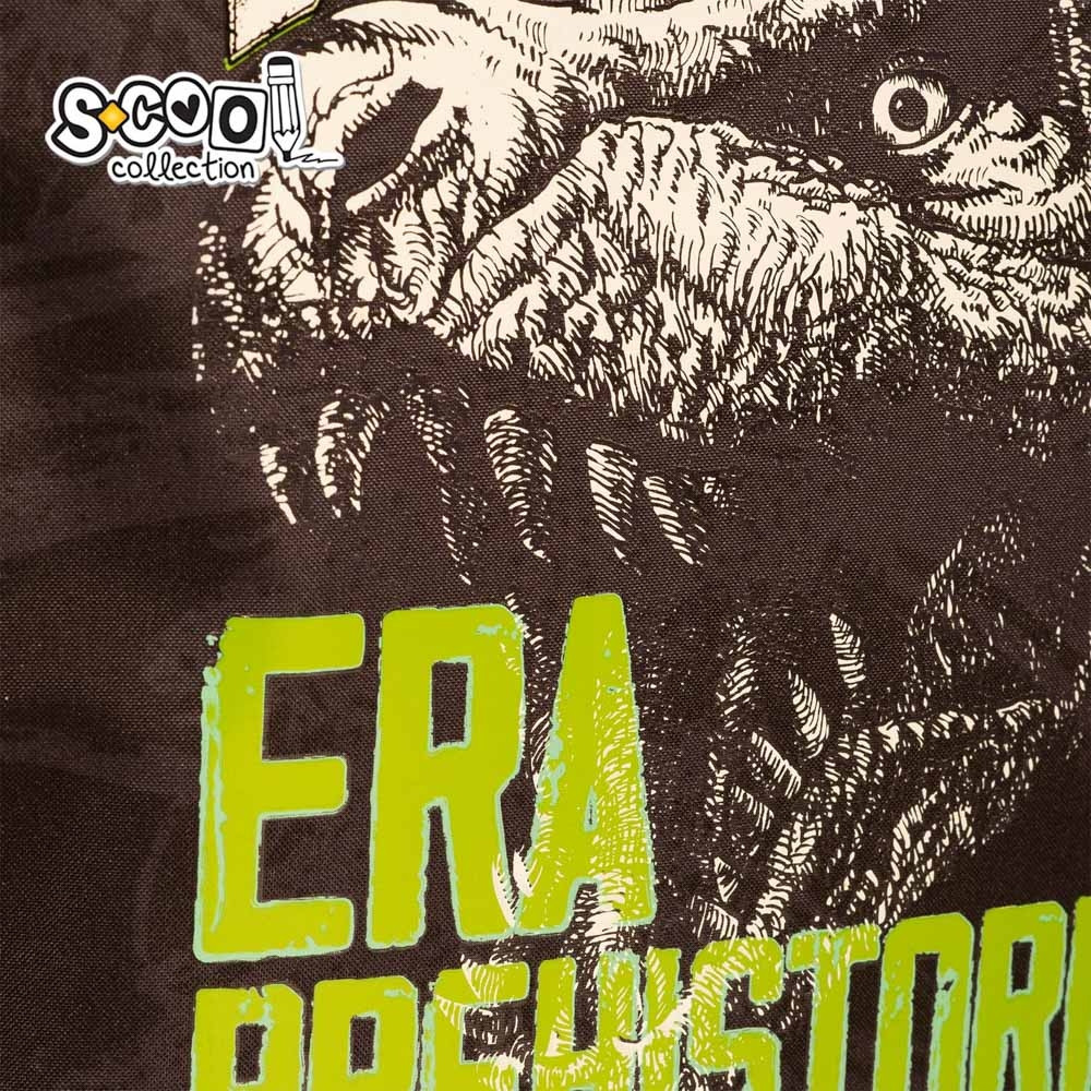 Ghiozdan tip troller, DINO, 6-11 ani, compartimente cu fermoar, buzunare laterale, 2 roti - imagine 6