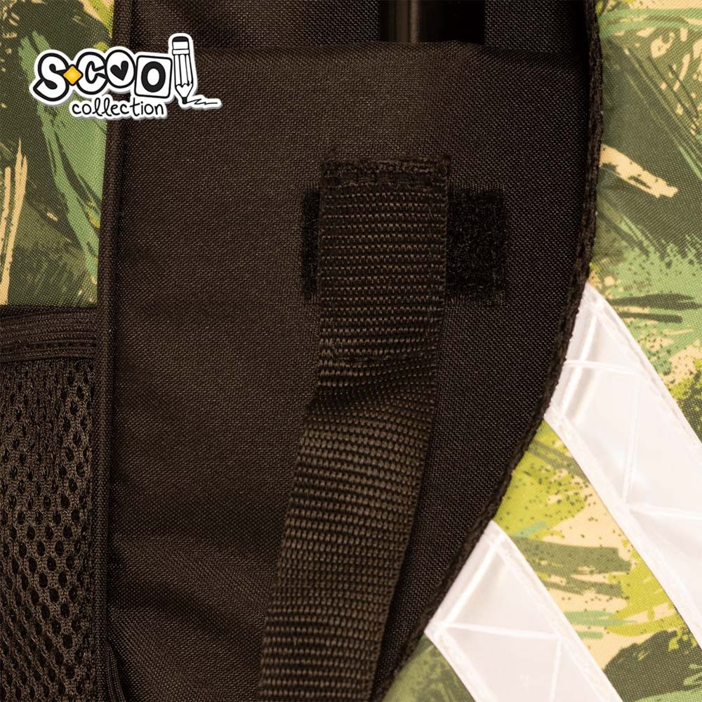 Ghiozdan tip troller, DINO, 6-11 ani, compartimente cu fermoar, buzunare laterale, 2 roti - imagine 8