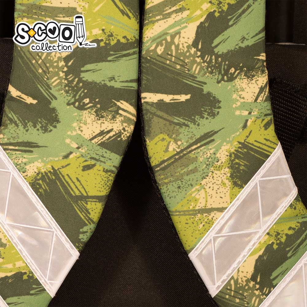 Ghiozdan tip troller, DINO, 6-11 ani, compartimente cu fermoar, buzunare laterale, 2 roti - imagine 11