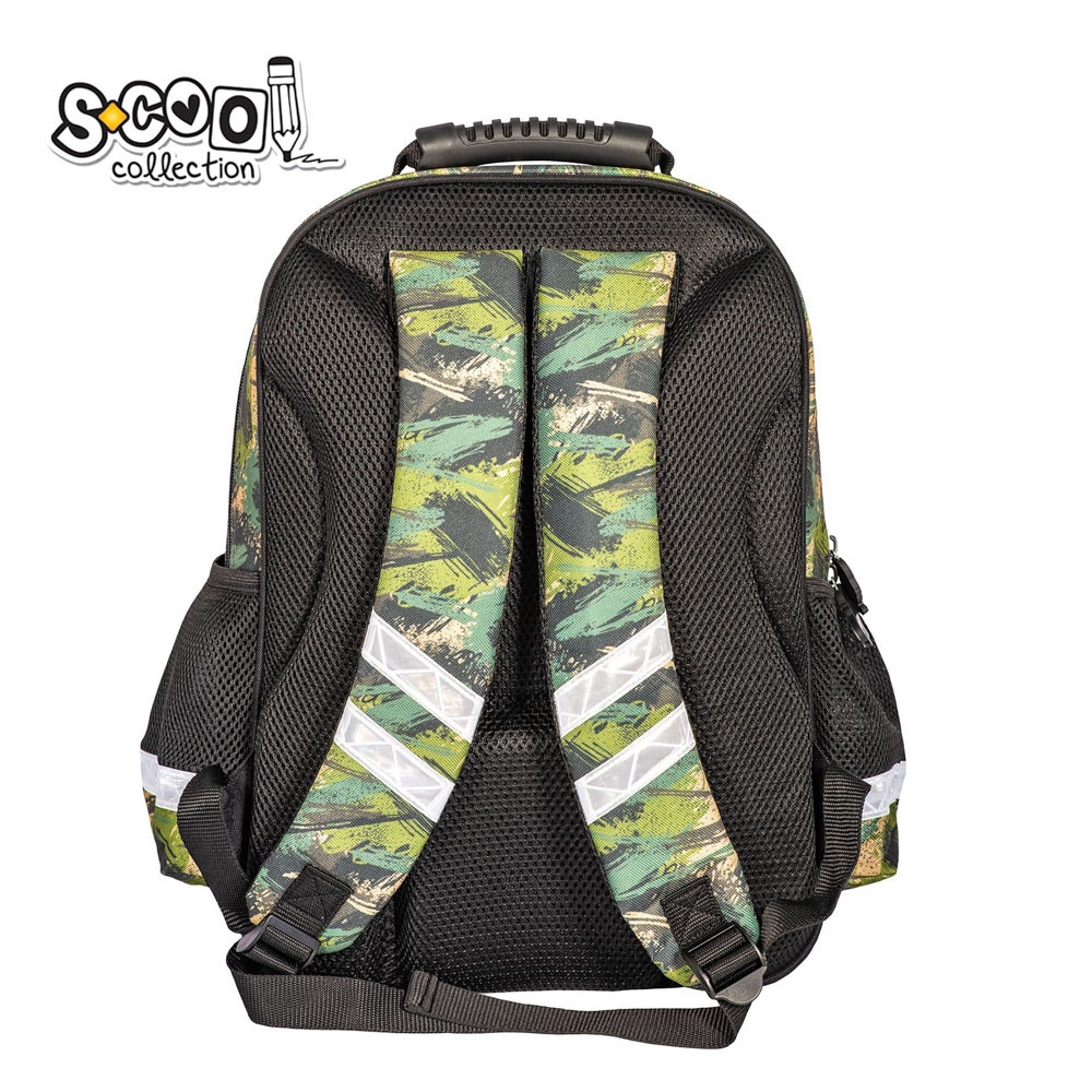 Ghiozdan ergonomic baieti, imprimeu DINO, compartimente cu fermoar, spate anatomic, 40.5x29x13.5 cm - imagine 4