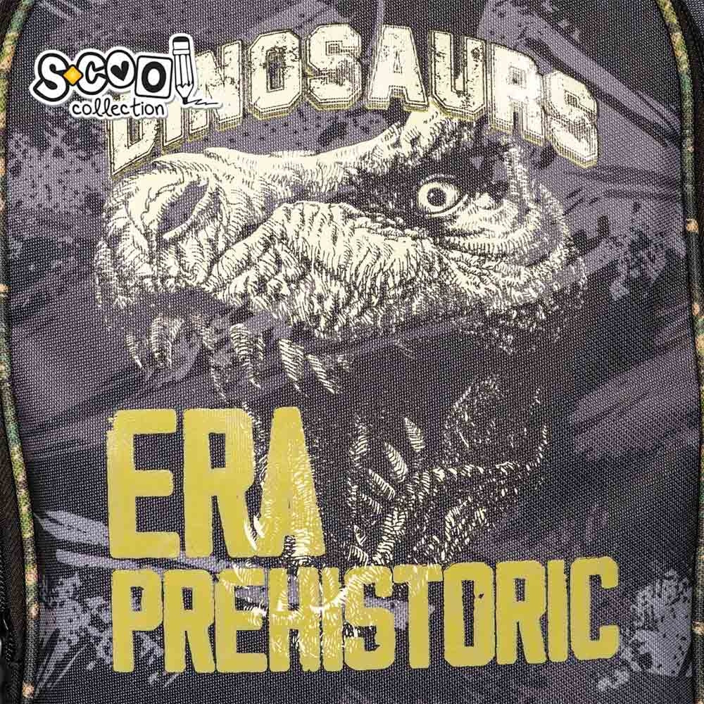 Ghiozdan ergonomic baieti, imprimeu DINO, compartimente cu fermoar, spate anatomic, 40.5x29x13.5 cm - imagine 6