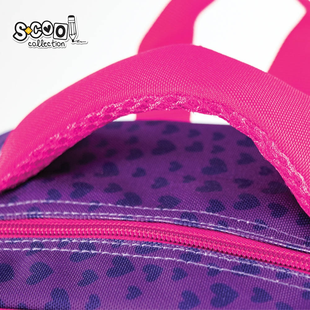 Ghiozdan ergonomic, model 3D, motiv HEART, doua manere, 38x35x20 cm, 22 litri - imagine 7