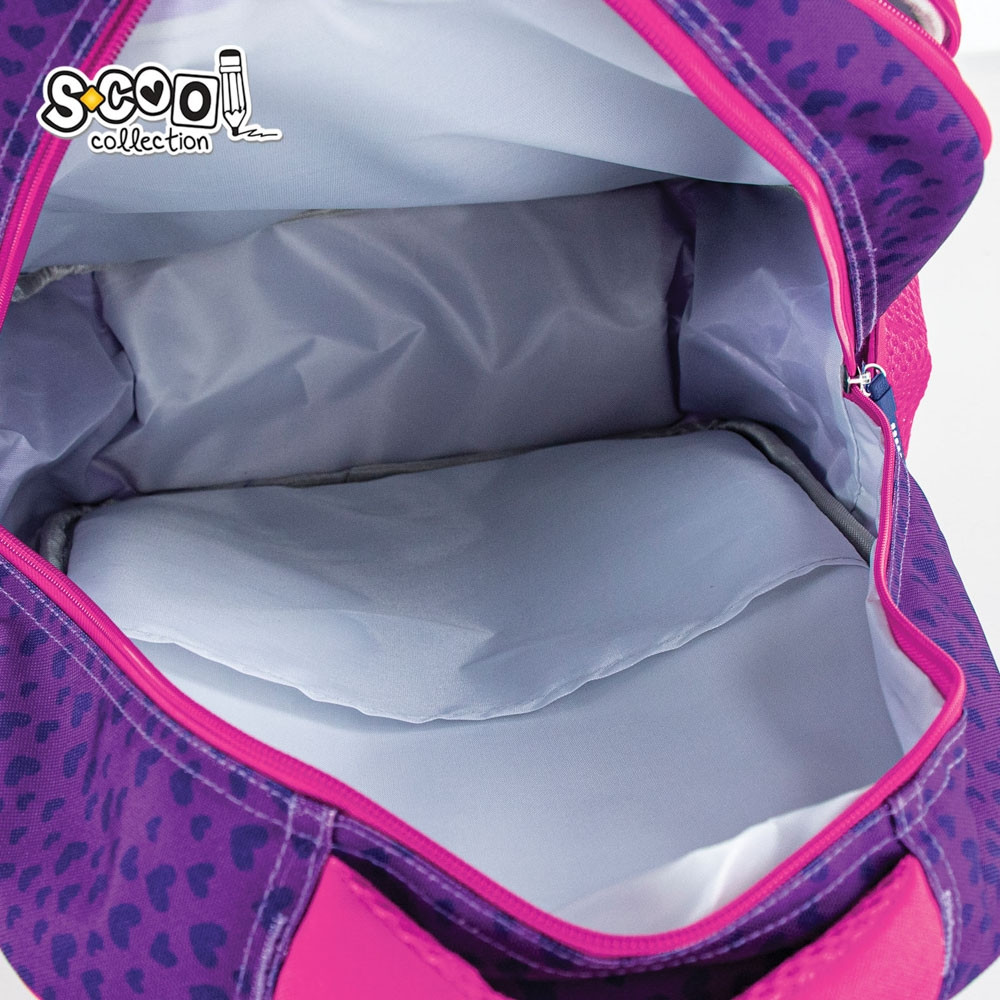 Ghiozdan ergonomic, model 3D, motiv HEART, doua manere, 38x35x20 cm, 22 litri - imagine 10