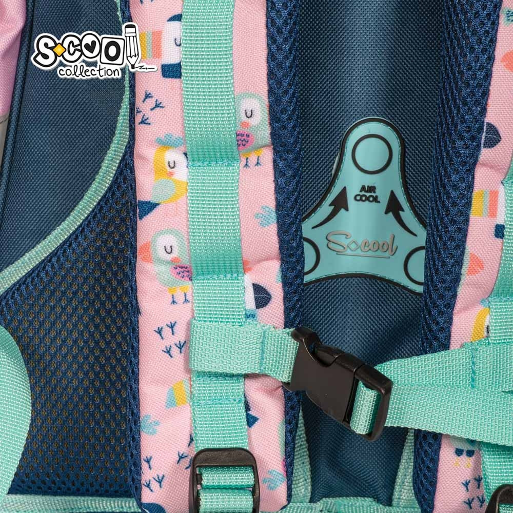 Ghiozdan multicolor, DREAM BIG, 34L, catarama antialunecare, baza EVA, 38x39x19.5 cm - imagine 8