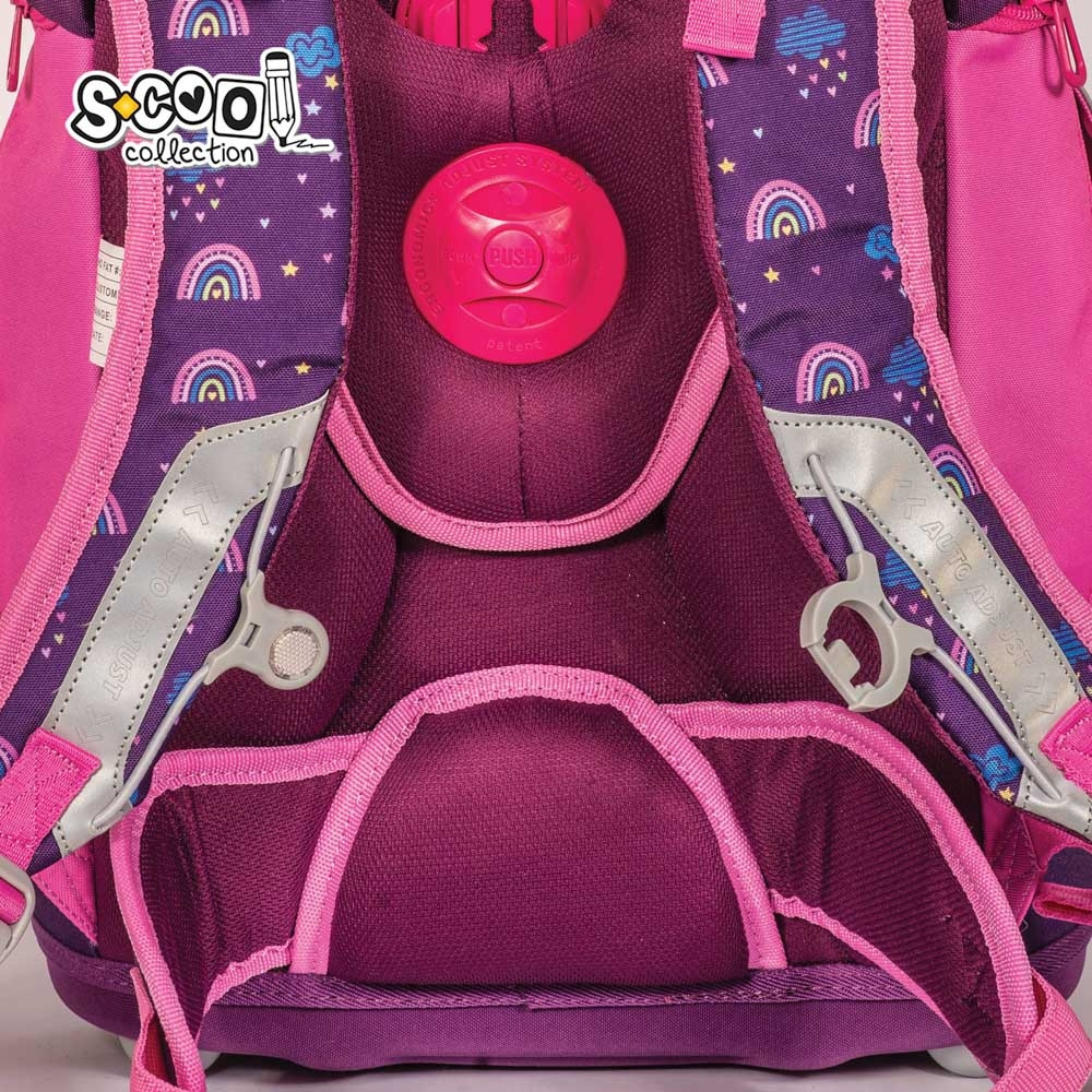 Ghiozdan ergonomic FOLLOW YOUR DREAMS, 6-11 ani, bretele ajustabile, buzunar frontal, poliester 600D - imagine 9