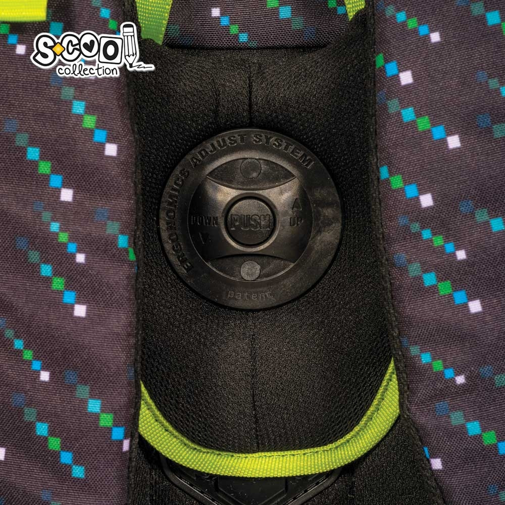 Ghiozdan modern baieti, tematica GAMER, inchidere fermoar/buton magnetic, curea talie, baza spuma EVA - imagine 10