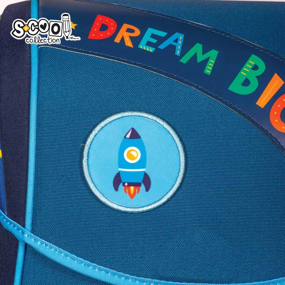 Ghiozdan anatomic premium, DREAM BIG, buzunar termoizolat, aplicatii decorative, poliester - imagine 5