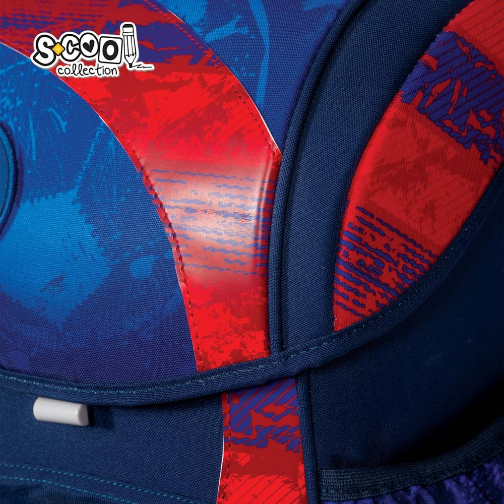 Ghiozdan ergonomic LET'S DO IT, compartiment spatios cu separator, 3 picioare, 30x22x42 cm - imagine 6