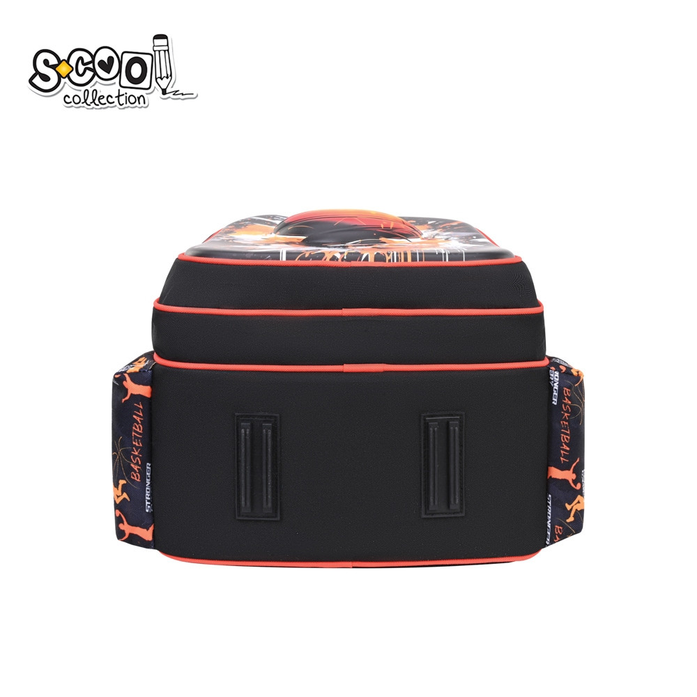 Ghiozdan 3D BASKETBALL, pentru baieti 6-11 ani, compartiment cu 2 buzunare, bucla pentru agatare, 28L - imagine 4