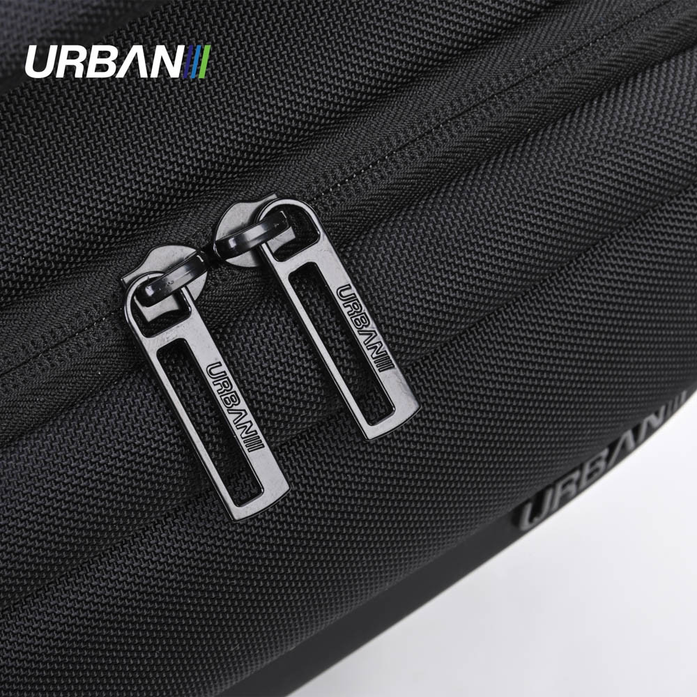 Ghiozdan URBAN, compartiment laptop, port extern, cablu USB intern, maner, 44x31x13 cm - imagine 6