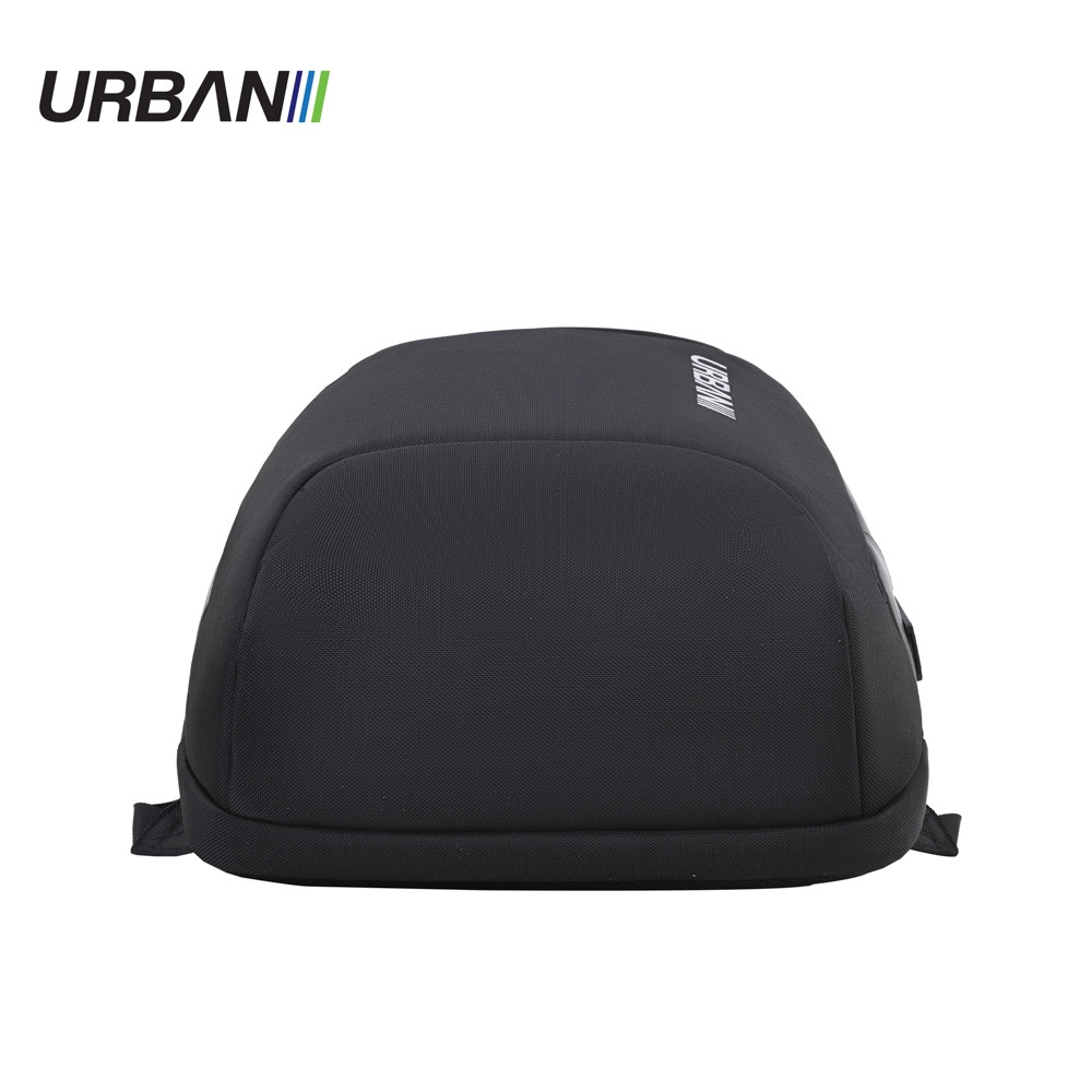 Ghiozdan URBAN BULLET, compartiment laptop, bucla agatare, buzunare accesorii, cablu USB, 46x35x15 cm - imagine 5