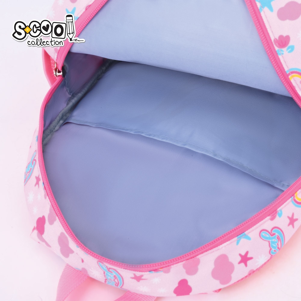 Ghiozdan de gradinita MAGICAL, compartiment captusit, cursoare cu pandantive, 3-5 ani, 30x24x9 cm, roz - imagine 8