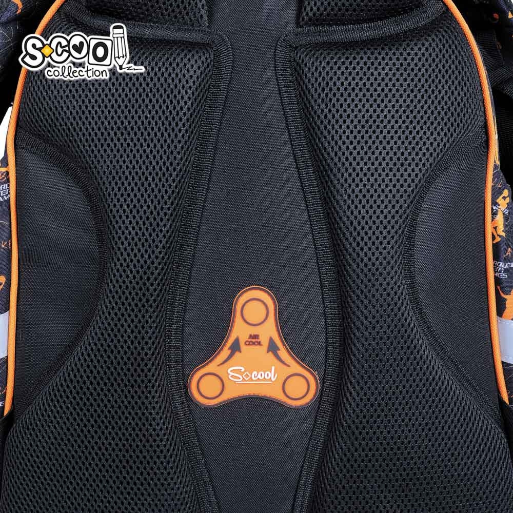 Ghiozdan elevi, spate anatomic si buretat, incapator, 23 litri, BASKETBALL - imagine 8