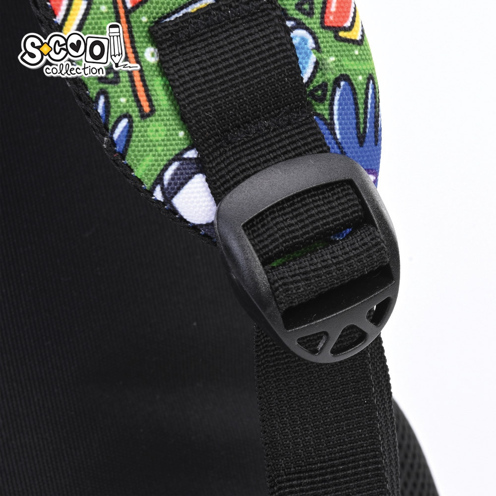 Ghiozdan gradinita, imprimeu fotbal, compartiment cu fermoar, 34x23x14 cm - imagine 8