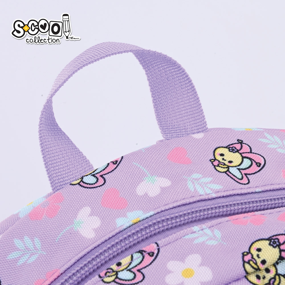 Ghiozdan gradinita, 1 compartiment, bretele ajustabile, LITTLE BUTTERFLY, 30x24x9 cm - imagine 6