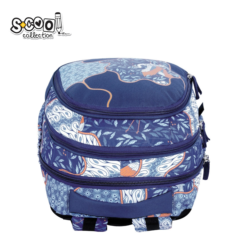 Ghiozdan ergonomic copii, 19.5 litri, 2 compartimente, buzunare depozitare, 41x28x17 cm - imagine 5