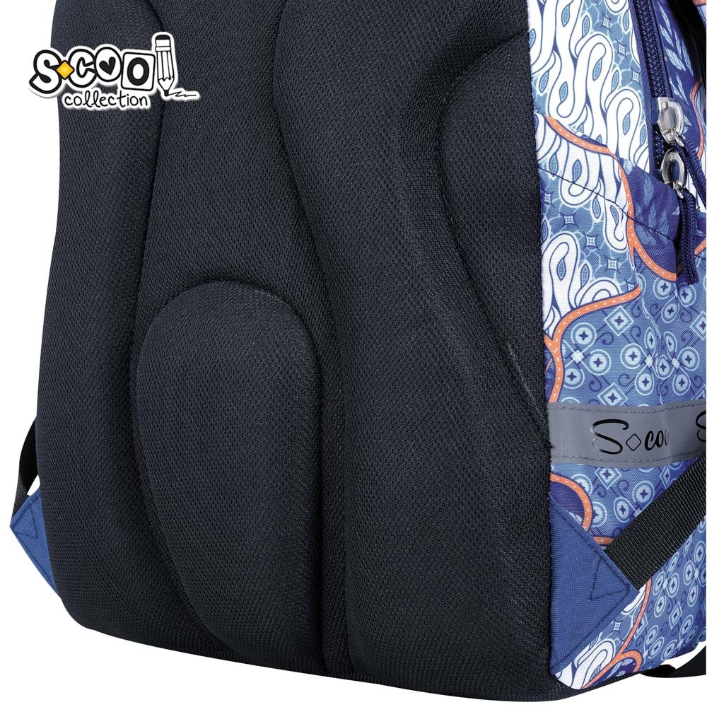 Ghiozdan ergonomic copii, 19.5 litri, 2 compartimente, buzunare depozitare, 41x28x17 cm - imagine 9