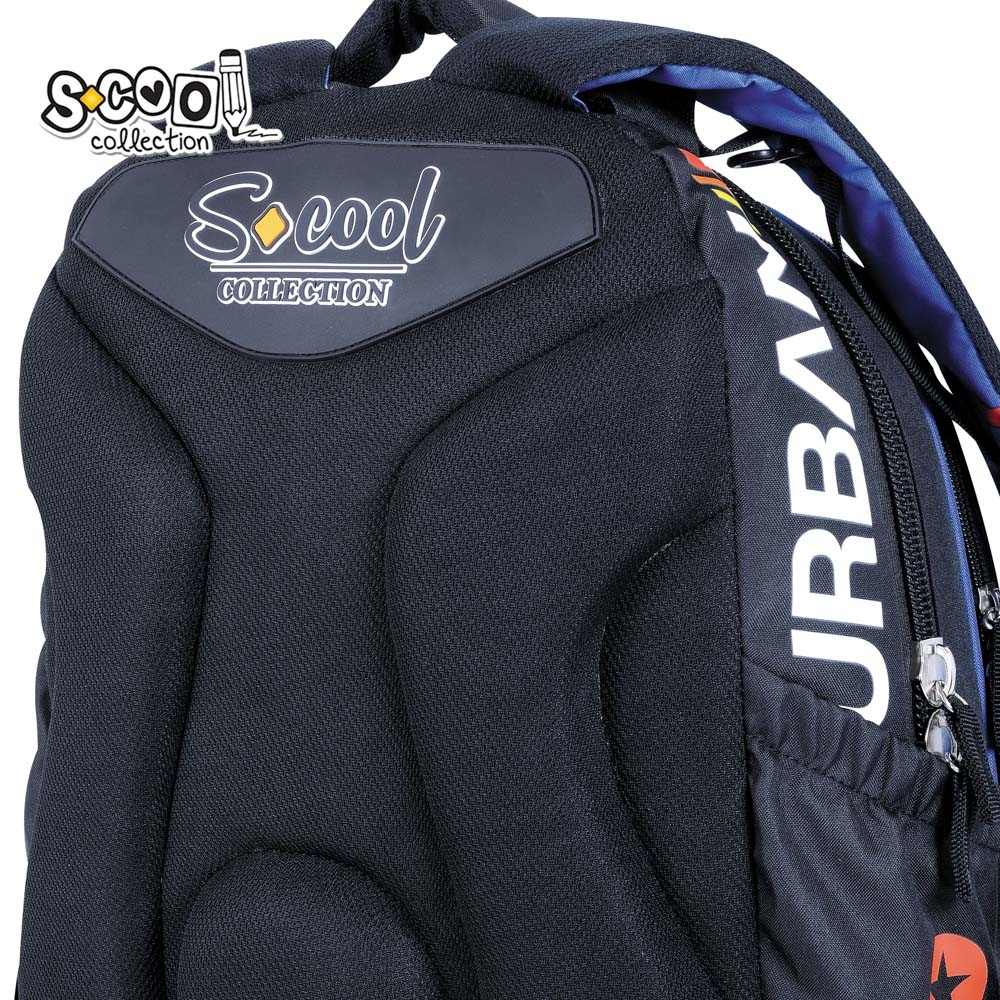 Ghiozdan anatomic URBAN WEAR, 2 compartimente cu fermoar, copii gimnaziu - imagine 8