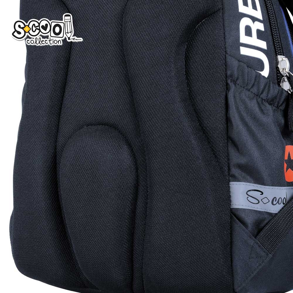 Ghiozdan anatomic URBAN WEAR, 2 compartimente cu fermoar, copii gimnaziu - imagine 9