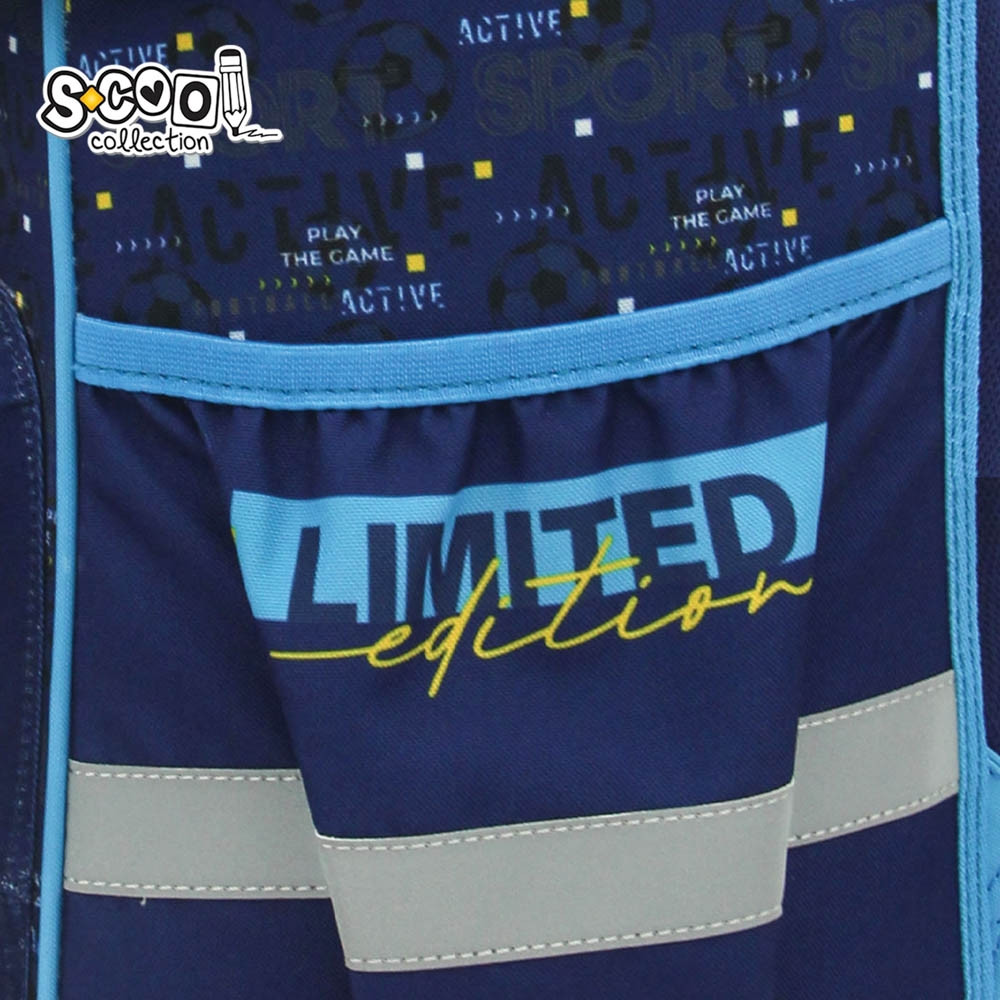 Ghiozdan anatomic elevi, buton magnetic, multicolor, 42x30x22 cm, Premium - imagine 6