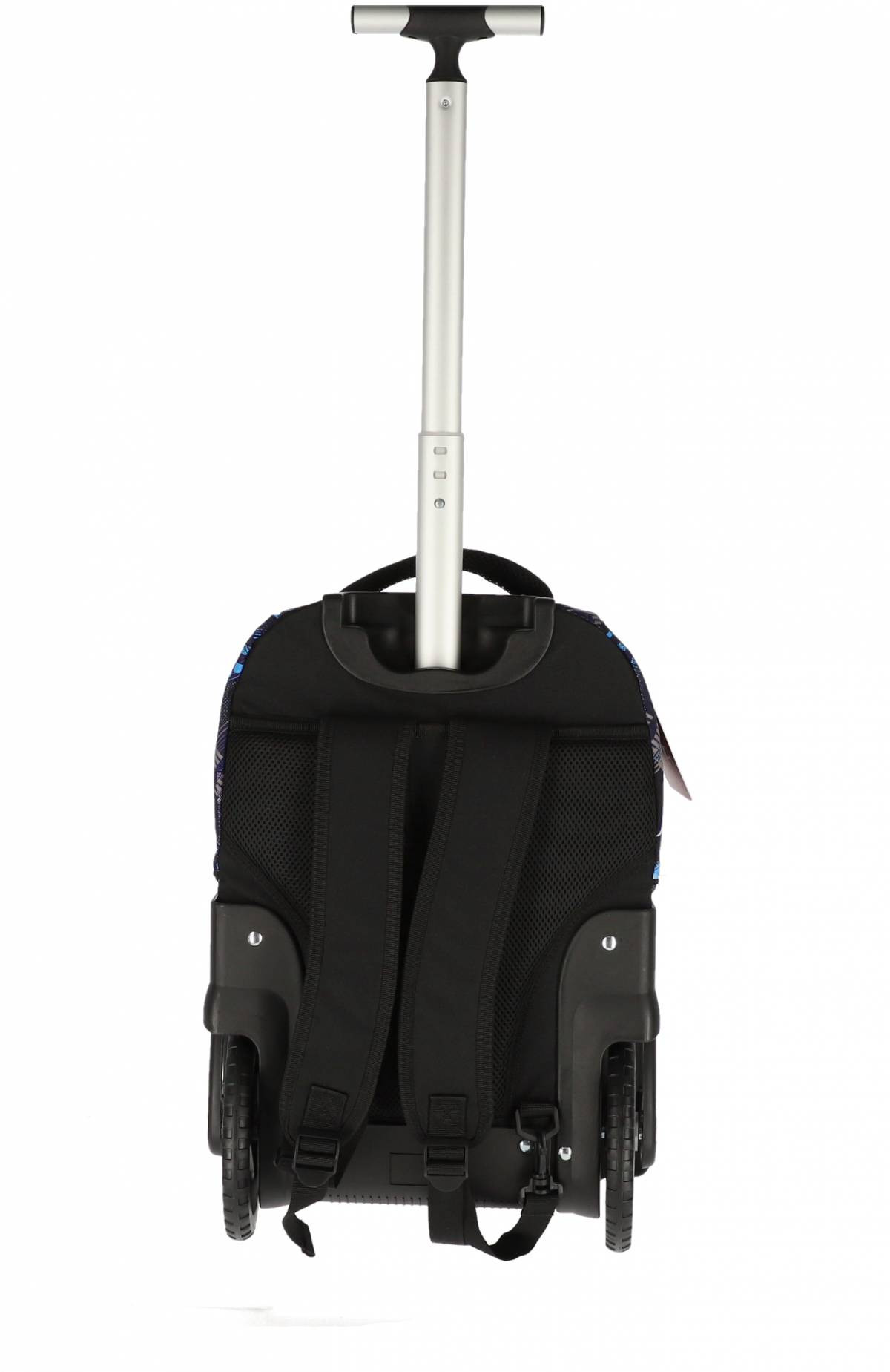 Ghiozdan troller Power, maner telescopit, roti mari, compartiment laptop, buzunare frontale, 50x34x26 cm - 2 | YEO