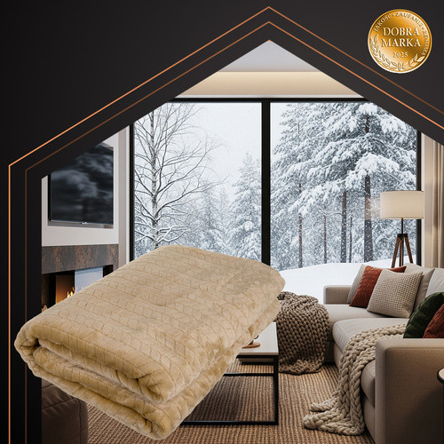 Patura electrica dubla 180 x 130 cm, telecomanda, 10 moduri, poliester moale, bej - 3 | YEO