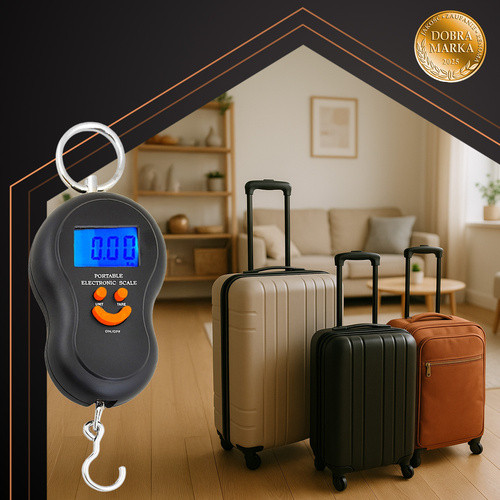 Cantar cu carlig pentru bagaje, maxim 50 kg, ecran LCD, oprire automata, TARE, HOLD - 3 | YEO