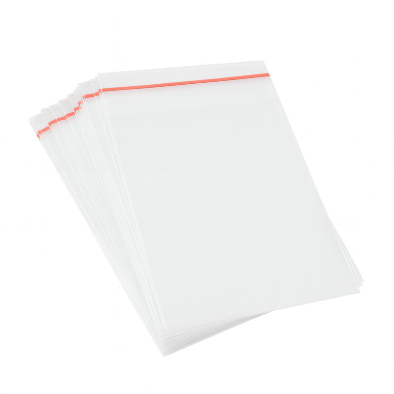 Set 1000 pungi BOPP, 170 x 270 mm, 40 mm clapeta cu adeziv, 25 microni, transparente