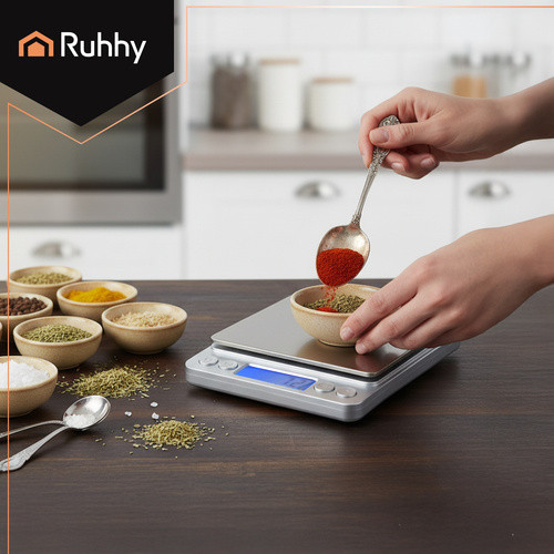 Cantar de bucatarie, maxim 2 kg, 2 recipiente incluse, afisaj LCD - imagine 3