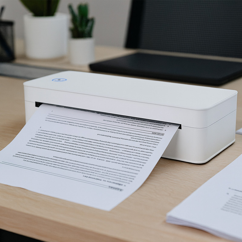 Imprimanta termica portabila A4, USB, Bluetooth, 300 DPI, Windows, Android, iOS - imagine 6