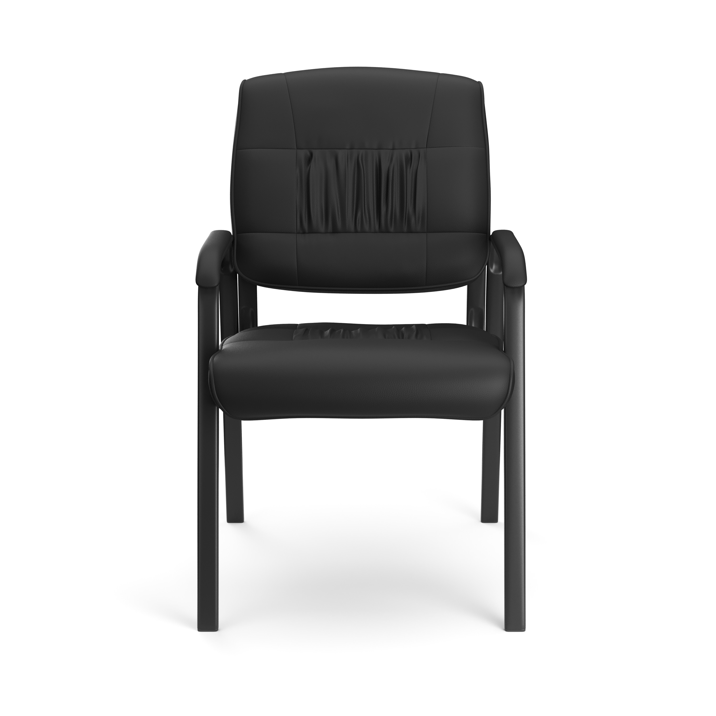 Scaun de conferinta, tapiterie piele ecologica si spuma, cotiere captusite, inaltime 91 cm - imagine 6