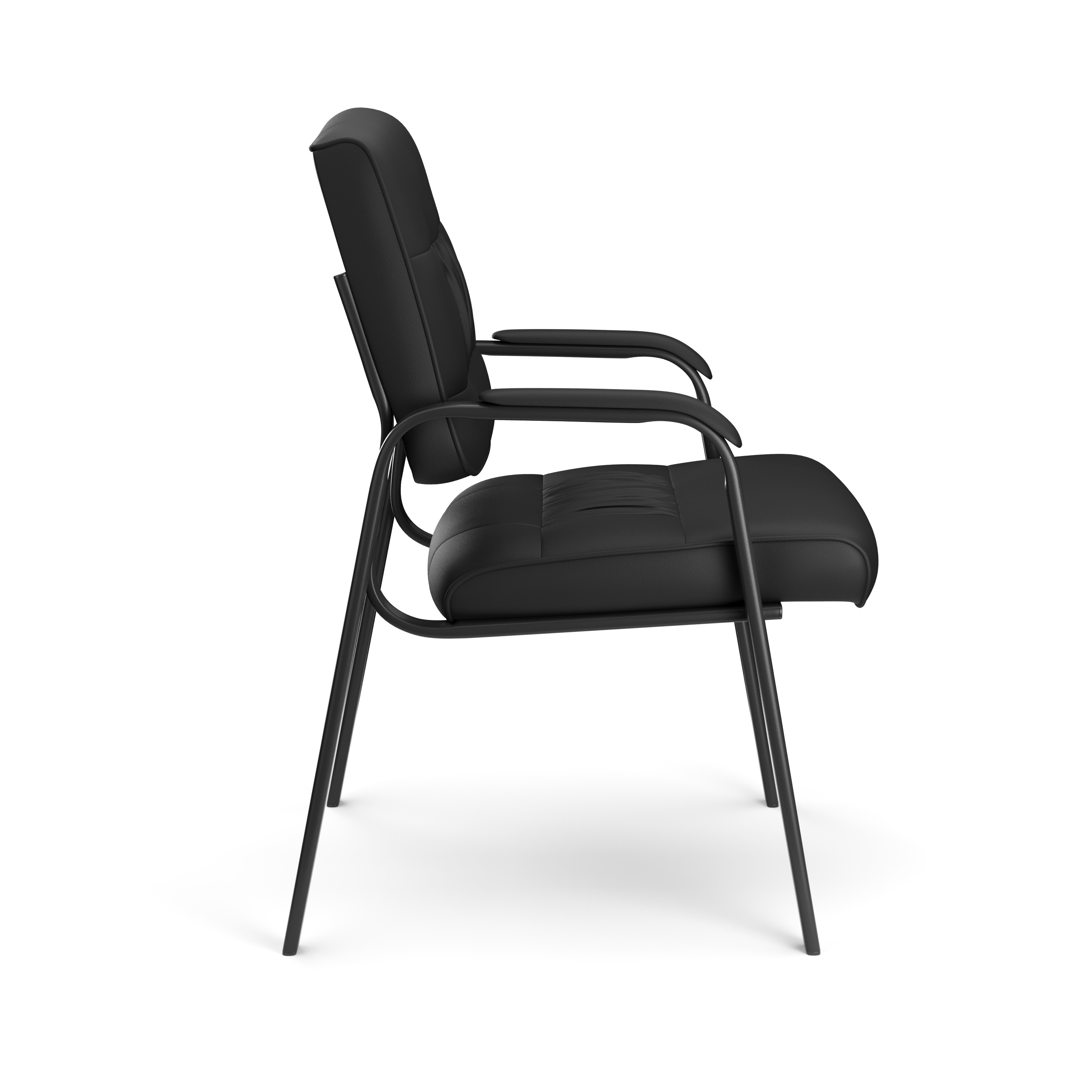 Scaun de conferinta, tapiterie piele ecologica si spuma, cotiere captusite, inaltime 91 cm - imagine 9