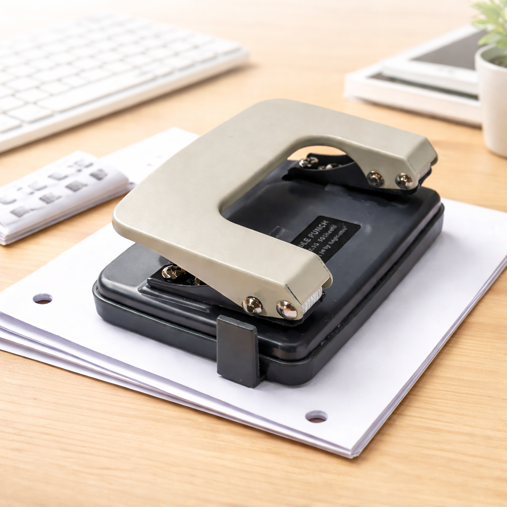 Perforator manual 20 coli hartie, diametru perforare 6 mm, distanta 80 mm - imagine 4