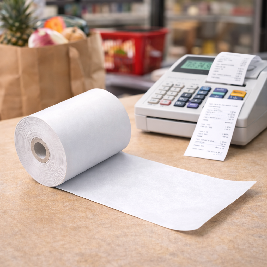 Rola hartie termica pentru casa de marcat, 57 mm x 25 m, 48 g/mp - imagine 3