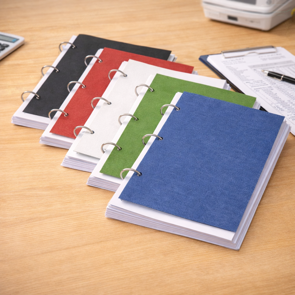 Coperta indosariere documente, format A4, carton texturat 230g/mp, top 100 coli Verde - imagine 6