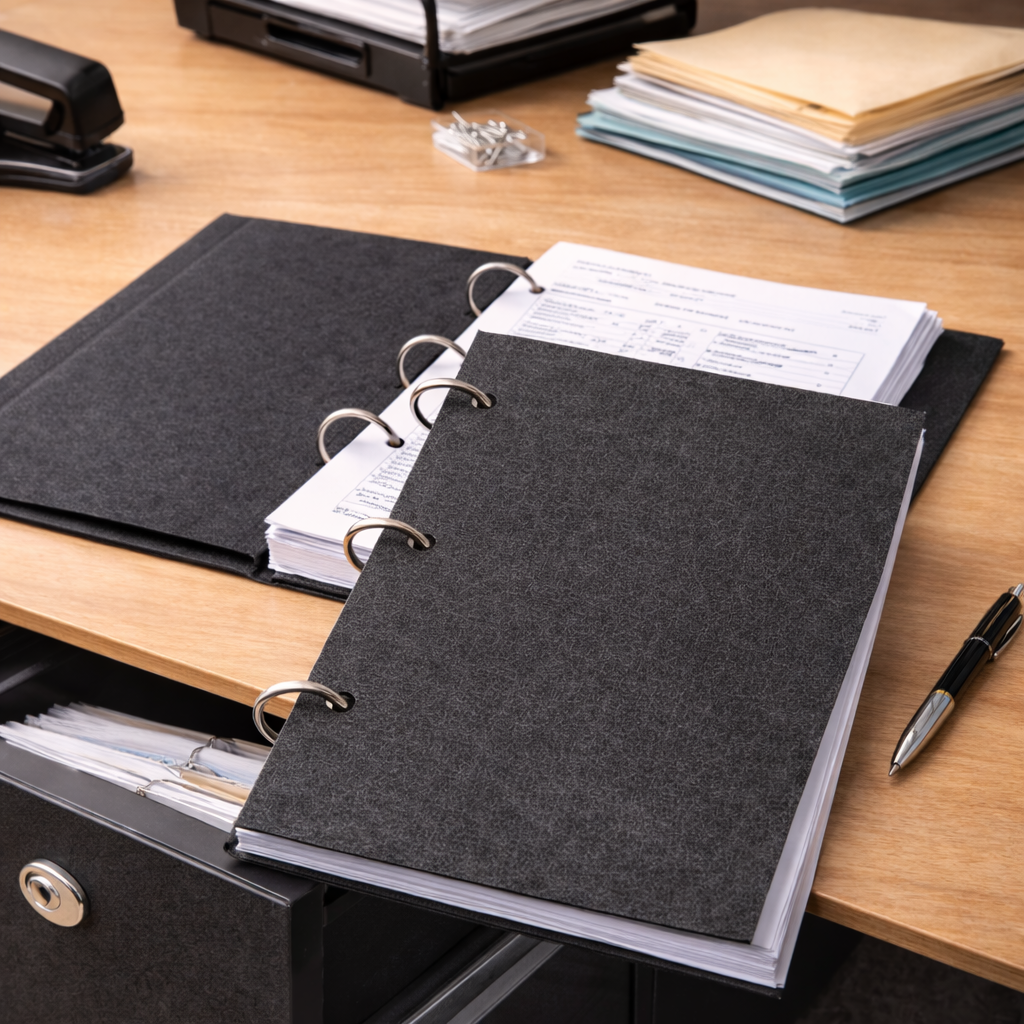 Coperta indosariere documente, format A4, carton texturat 230g/mp, top 100 coli Verde - imagine 8