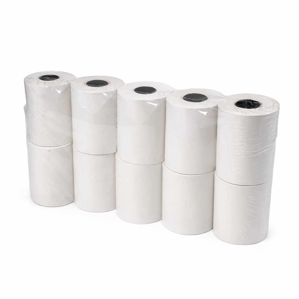 Set 10 role hartie termica pentru casa marcat, 57 mm x 18 m - imagine 7